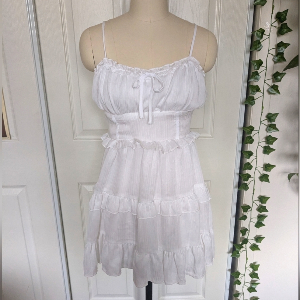 Ruffle mini dress